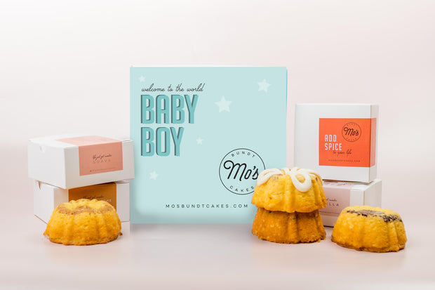 Welcome Baby Mini Bundt Cakes Assortment Box