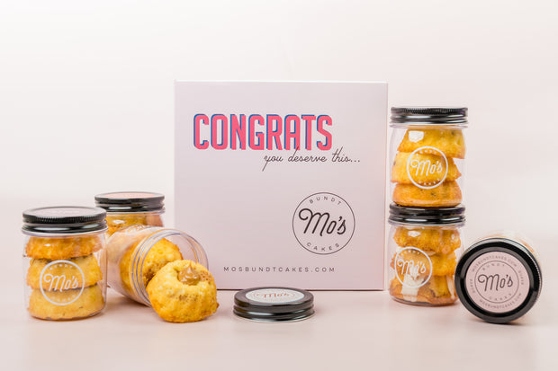 Congratulations Mini Bundt Cake Jars