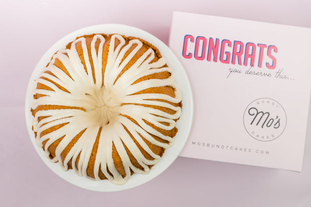 Congratulations Cinnamon Bundt Cake